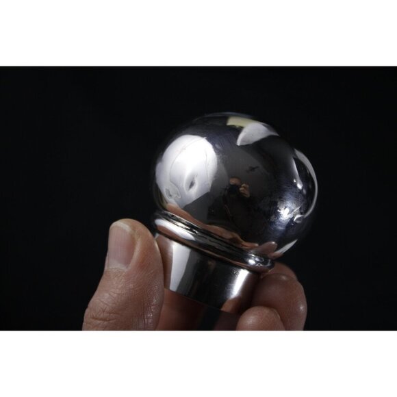 Large 1890 Victorian large silver topped perfume bottle, fancy cologne bottle - Picture 6 of 10